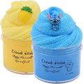 2 Pack Cloud Slime Kit, Non-Sticky Scented DIY Sludge Toy (8oz) O629