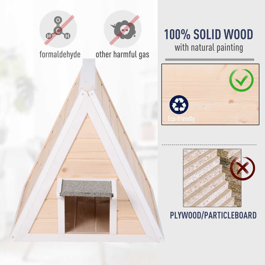 Solid Wood Cat Condo Outdoor Pet Shelter O168