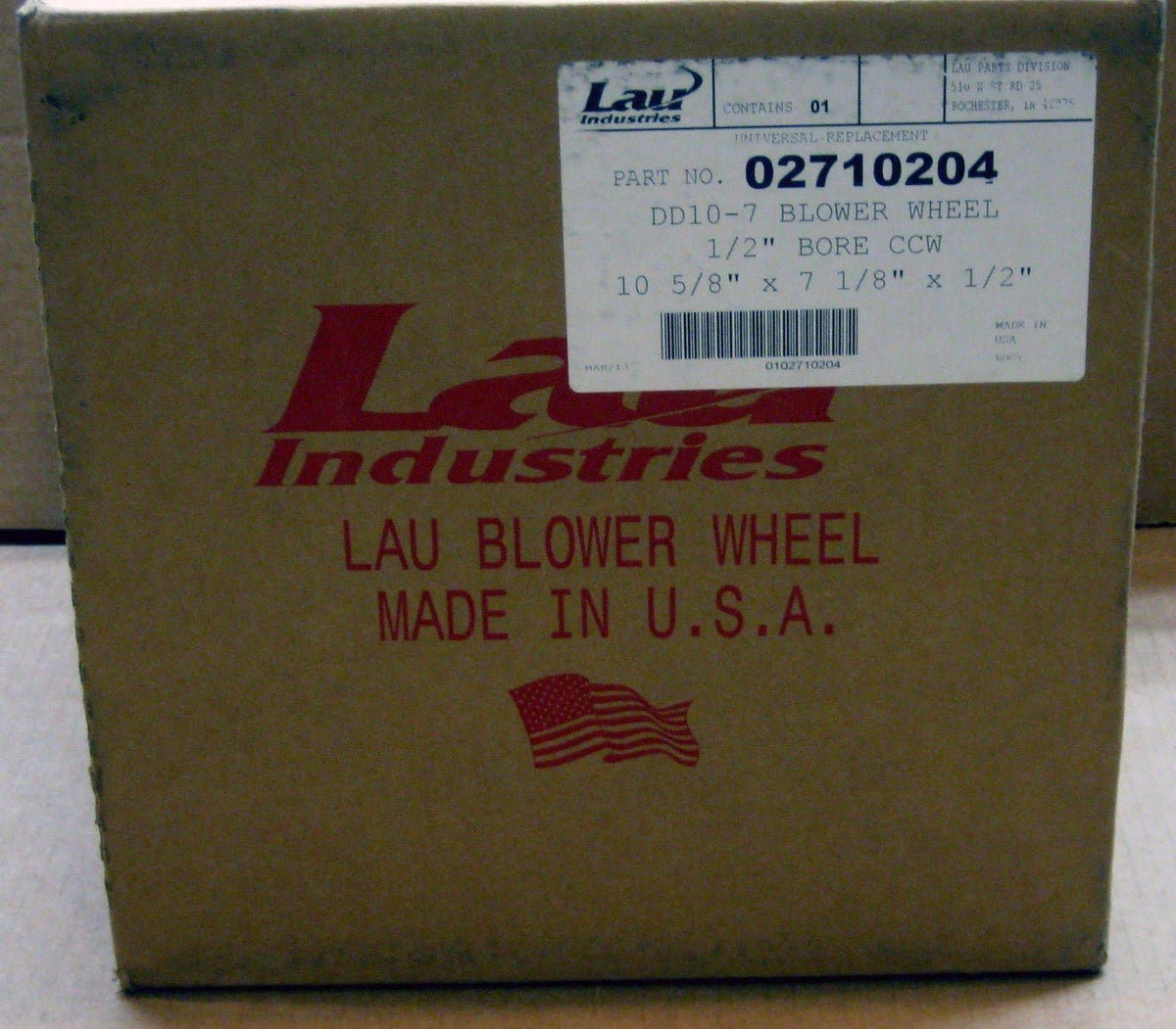 Blower Wheel 10-5/8x22 x 7-1/8x22 x 1/2x22 CCW G610697