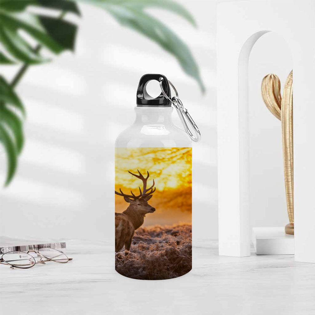Red Deer 400ml Sport Aluminum Water Bottle with Twist Cap I8992