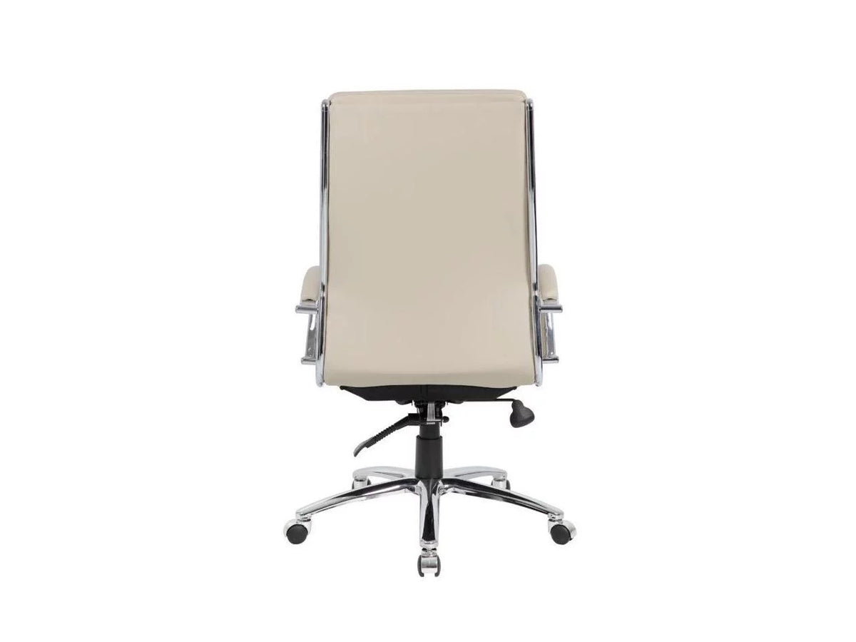 Beige Upholstered Vinyl Chair J90001
