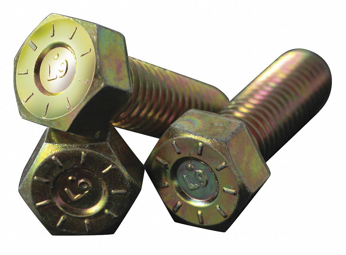7/16 inch-20 Grade 9 Hex Head Cap Screw, Alloy Steel, Pk 50 R300530
