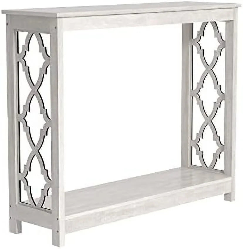 Modern Coffee Table with Shelf Square Wooden Accent Cocktail Table S1935