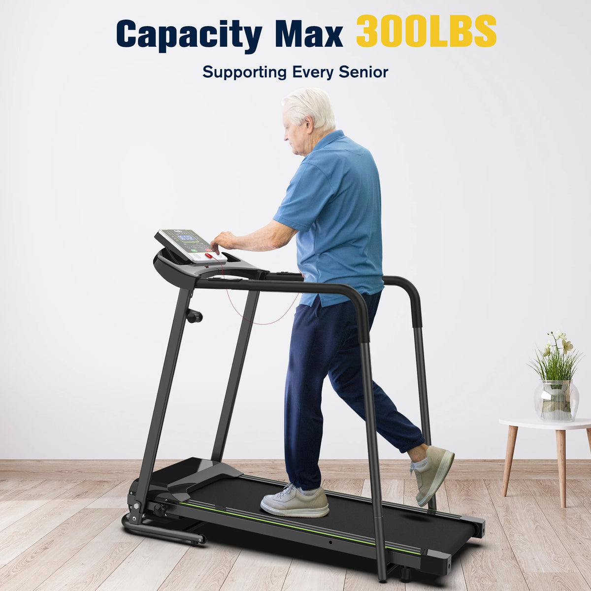 Folding Treadmill with Long Handrail 2.25HP N838