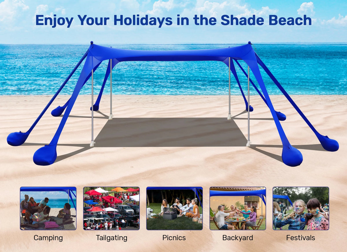 10x10ft Beach Canopy Sun Shelter H721