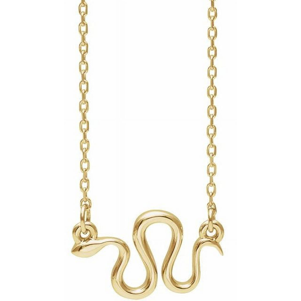 14K Yellow Snake Necklace W17679