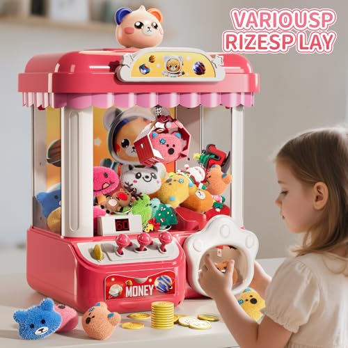 Mini Claw Machine with Music & 36 Mini Toys K7398