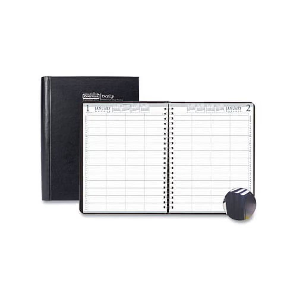 Black Hardcover Appointment Book 11 x 8.5 X6329