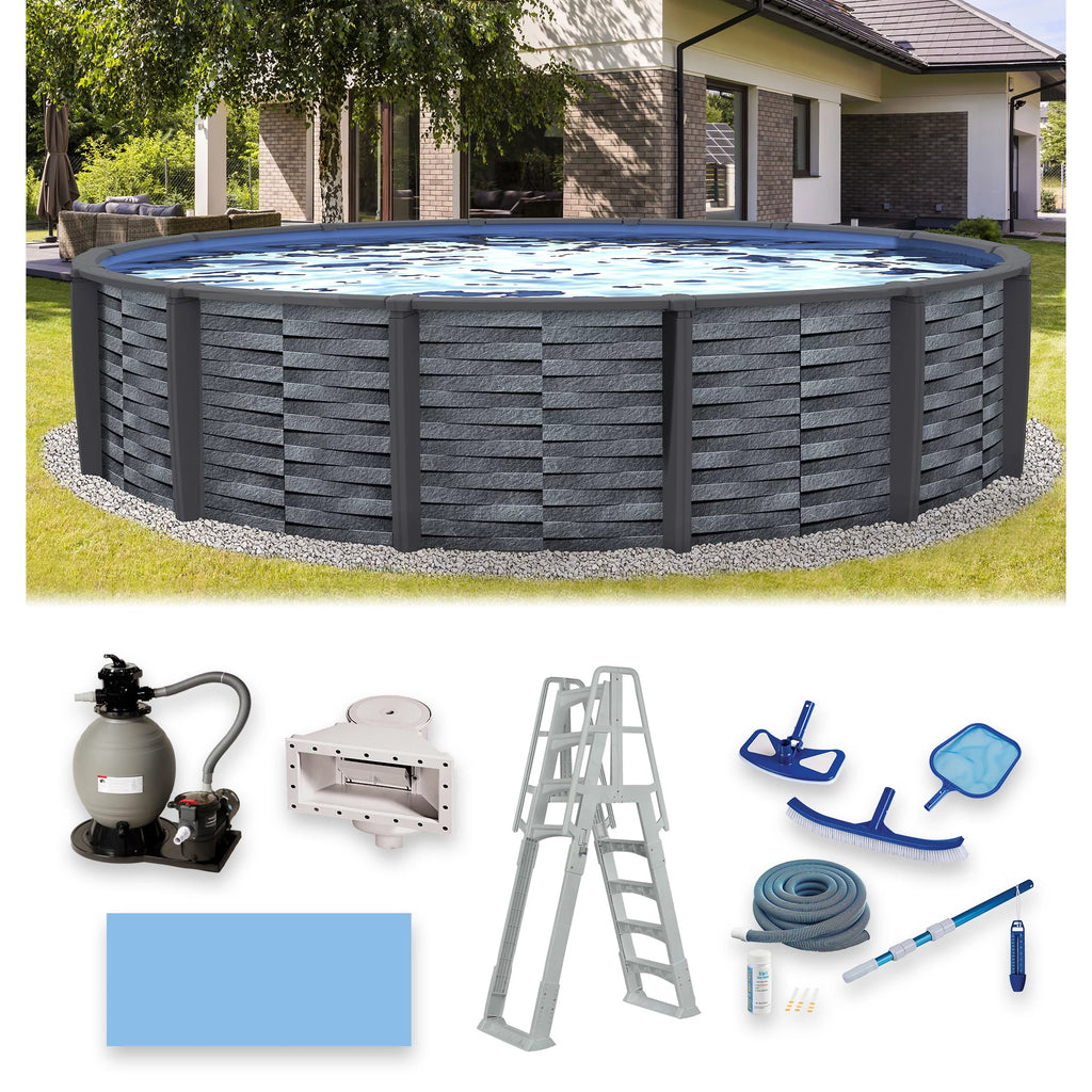 15-ft Round 52-in Deep Above Ground Swimming Pool N59581