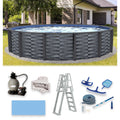 15-ft Round 52-in Deep Above Ground Swimming Pool N59581