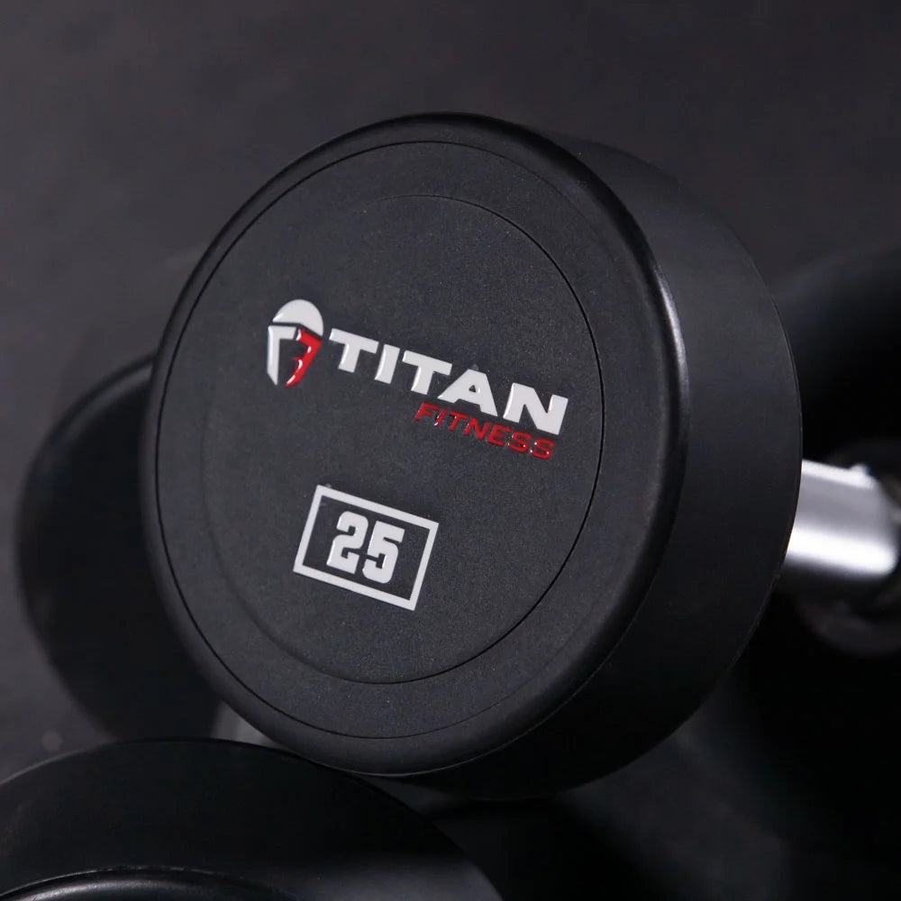 25 lb. Pair Round Urethane Dumbbells J709166
