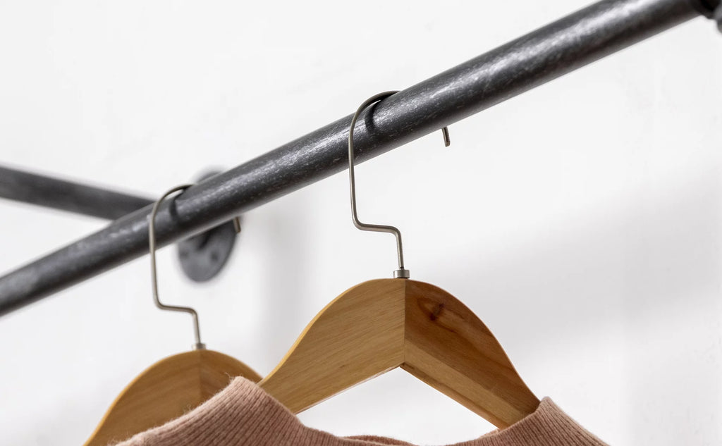 82.5 Inches Wall Mounted Heavy Duty Garment Rack F461