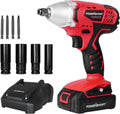 Cordless Impact Wrench 3-in-1, 20V Battery and Fast Charger, Pack of 2 Z187652