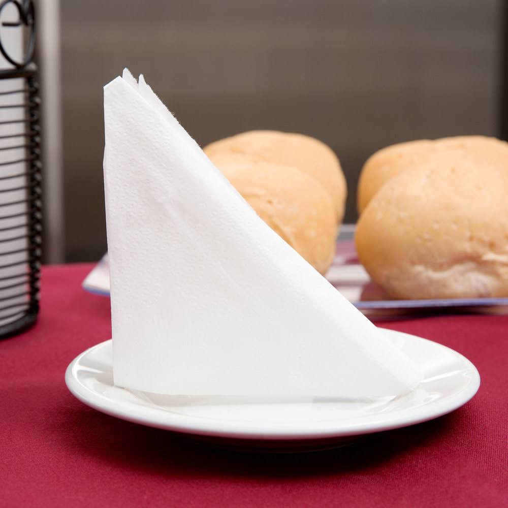 12x22 x 12x22 1/4 Fold White Premium Luncheon Napkin - 6000/Case E5754