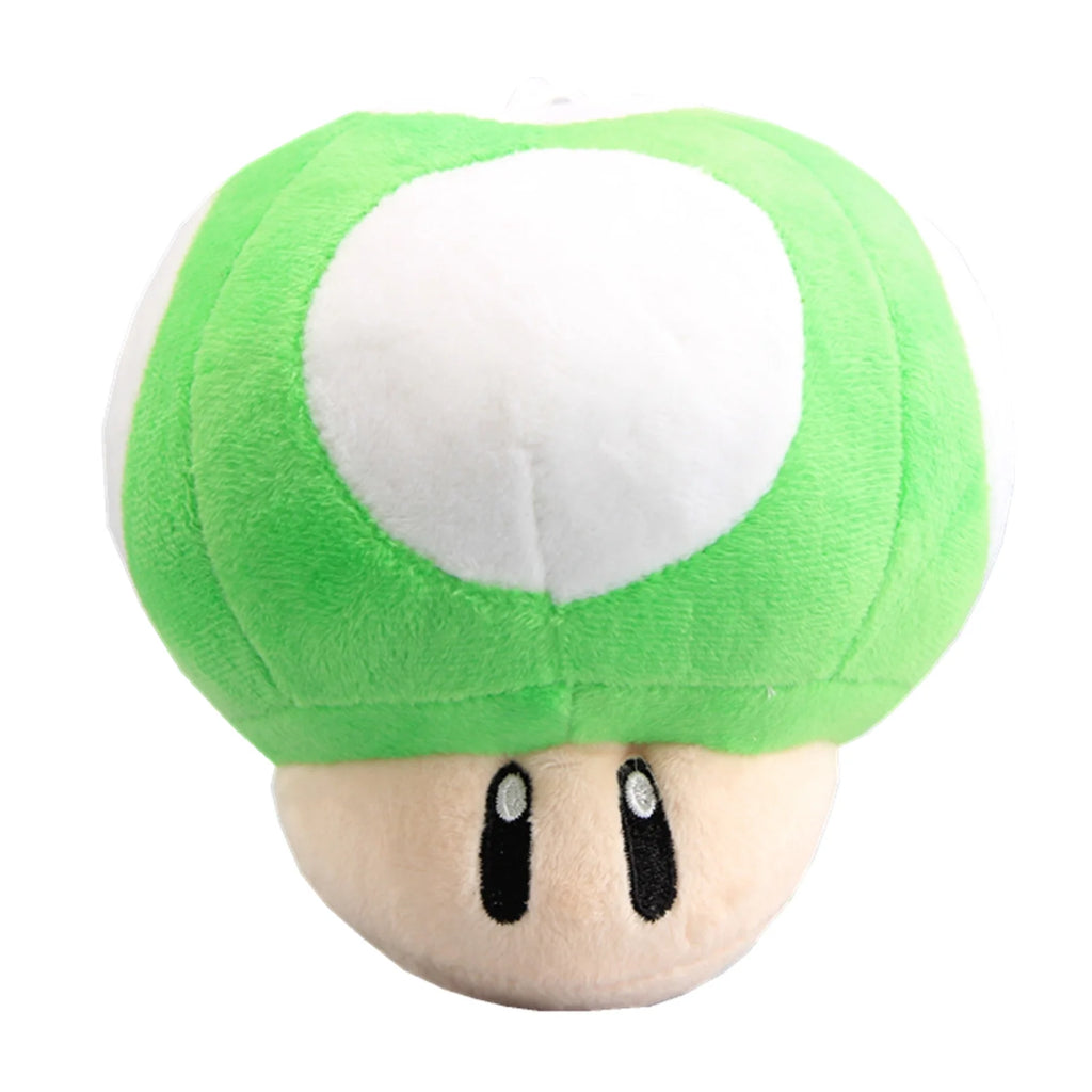 Super Mario Green 1-Up Mushroom Stuffed Plush 6'' Q1679