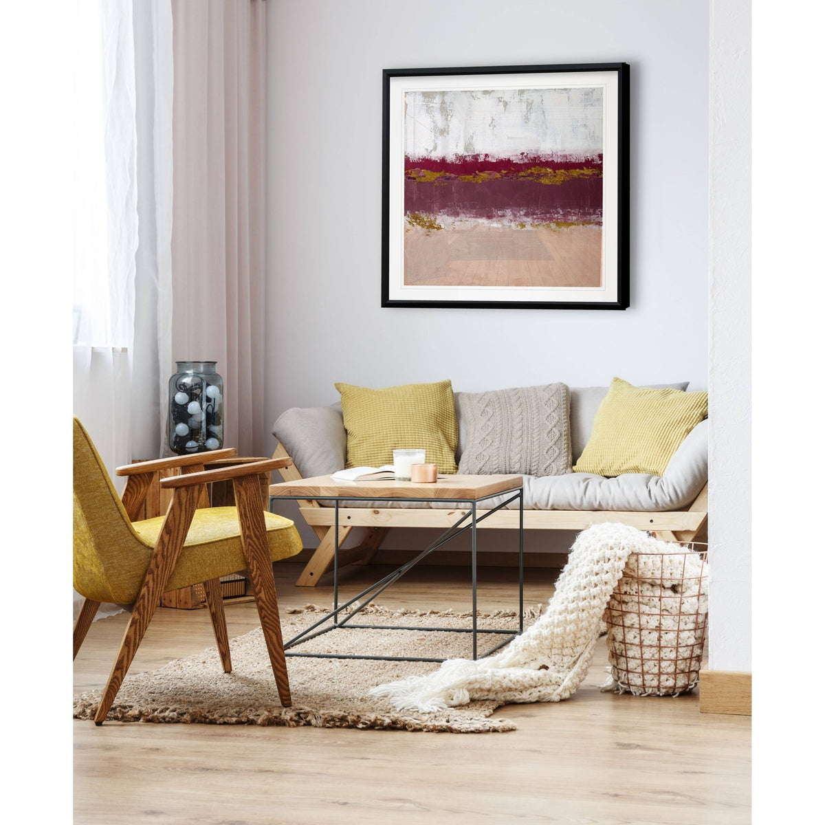 Framed Giclee Print 26x26 L414