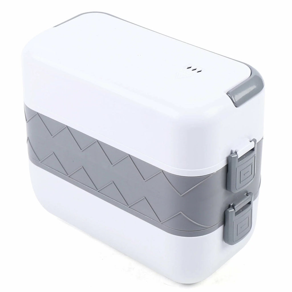 Electric Heated Lunch Box Portable Food Warmer Stainless Steel 110V U952614