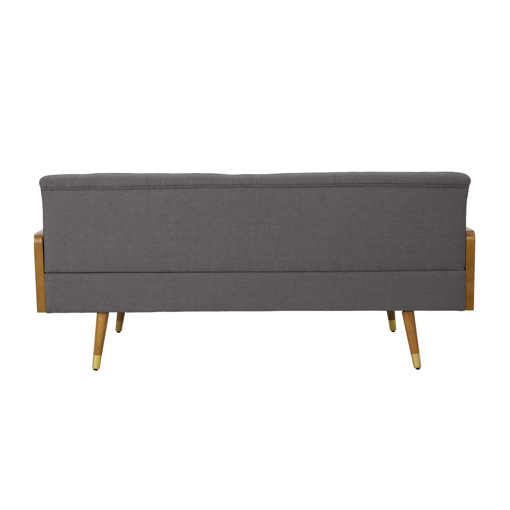 Grey Tufted Fabric Sofa T56676