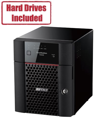 4-Bay 16TB Desktop NAS with Hard Drives Included E9301