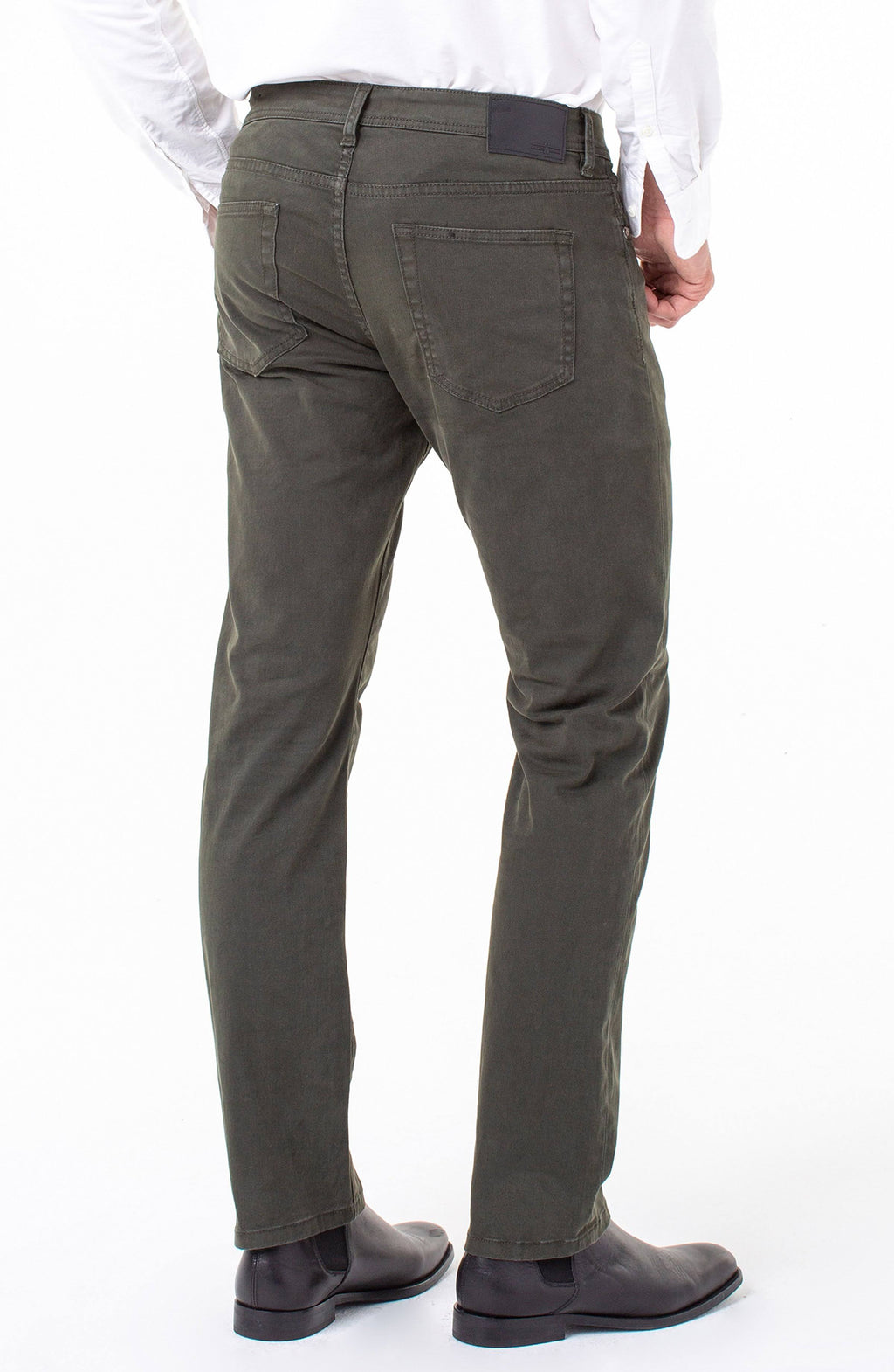 Relaxed Straight Twill Pants, Size 38 S245
