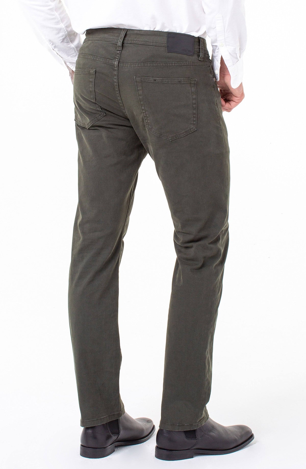 Relaxed Straight Twill Pants, Size 38 S245