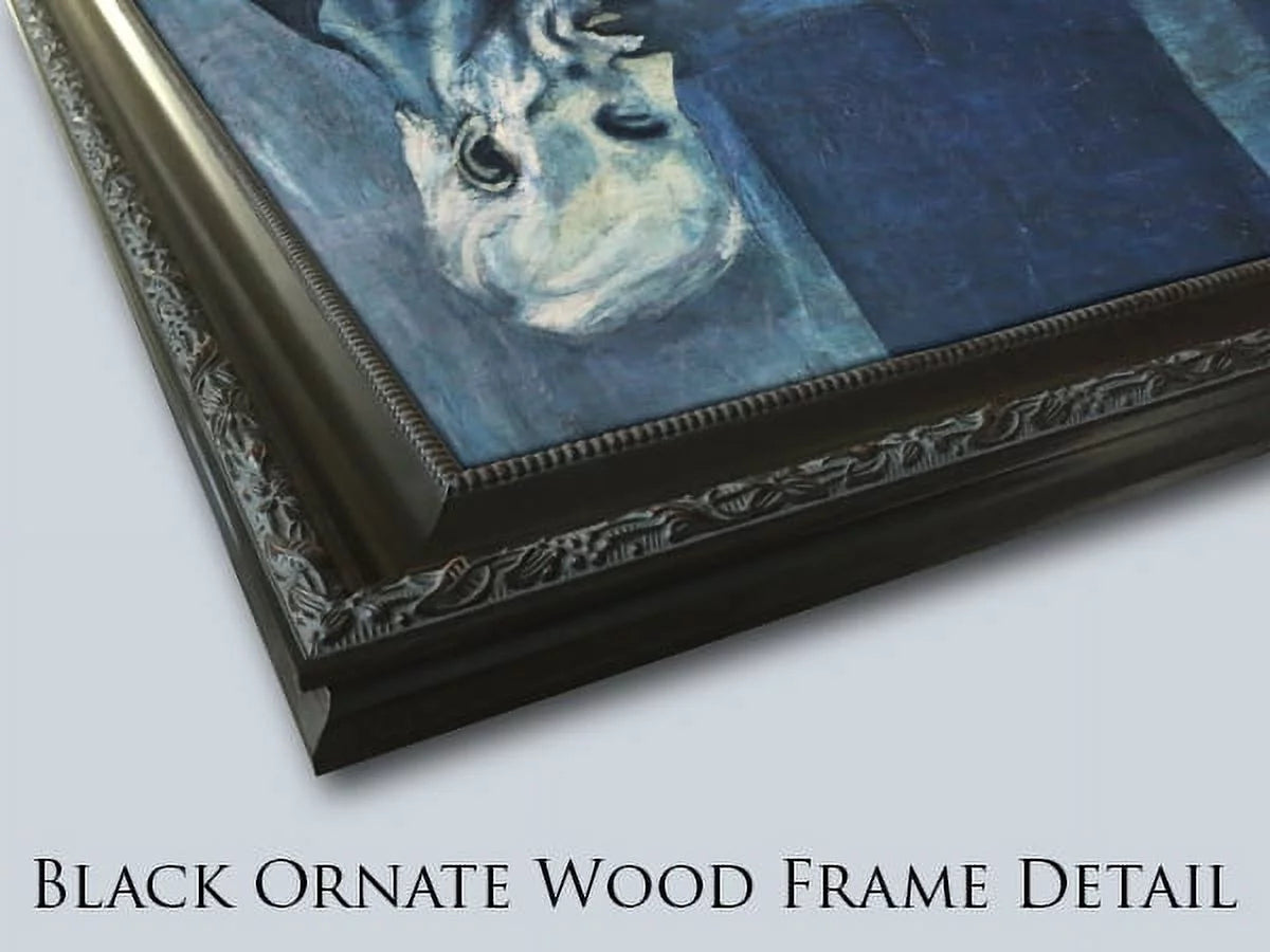 Black Ornate Framed Art Print Y715