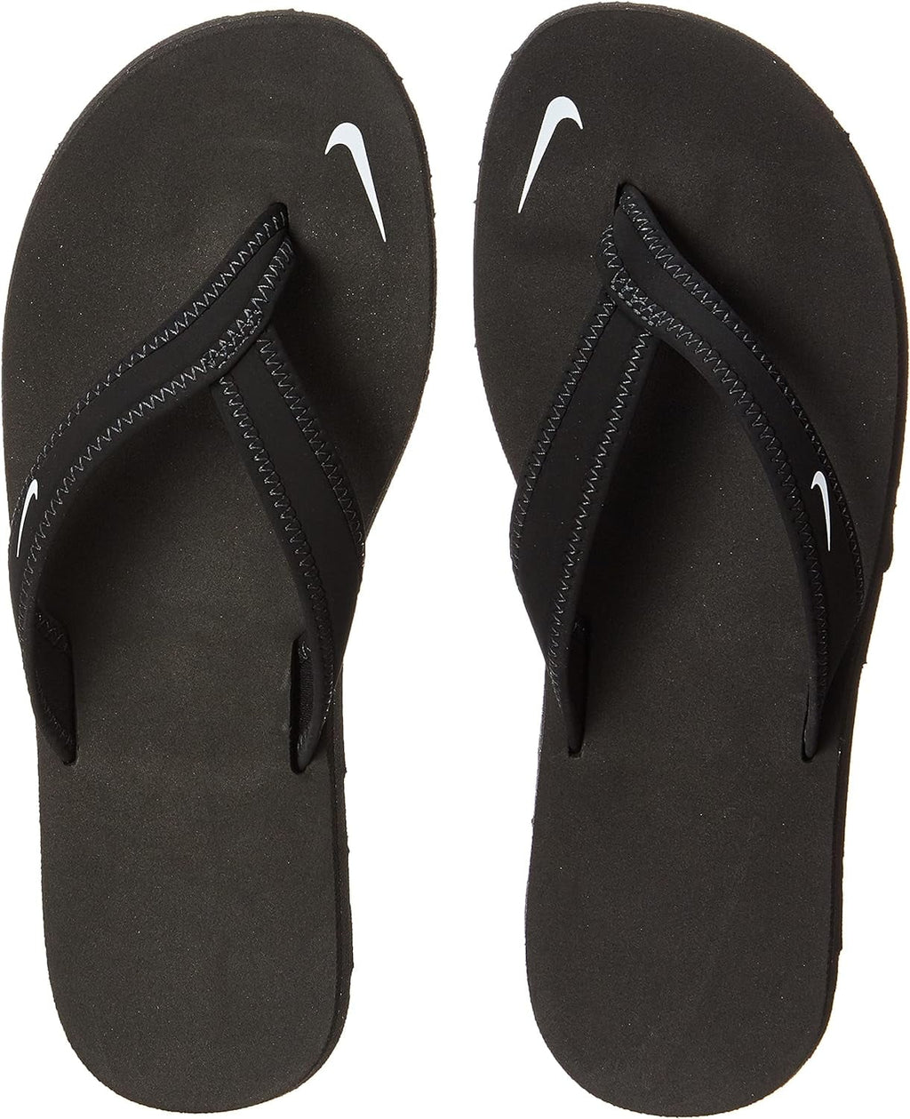 Black White Thong Sandals Q929