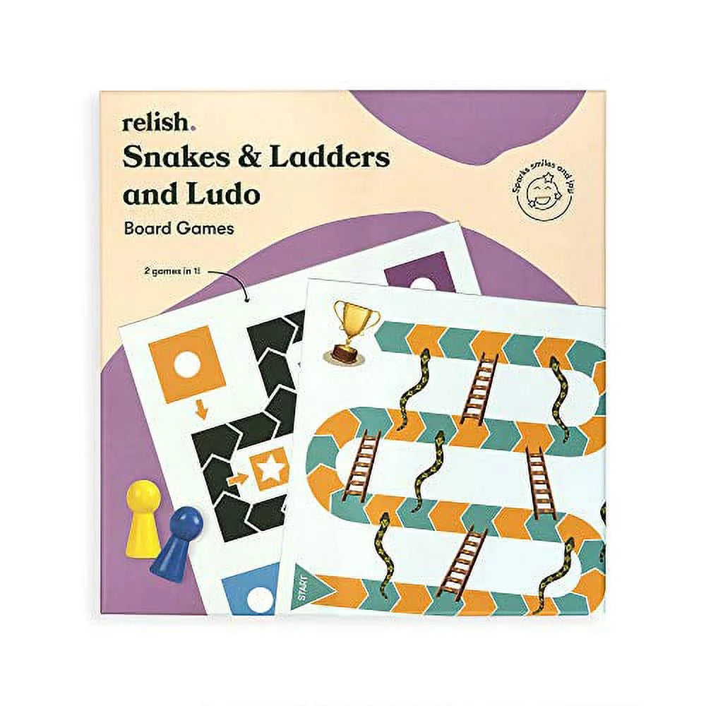 2-in-1 Snakes & Ladders and Ludo Board Game O2759