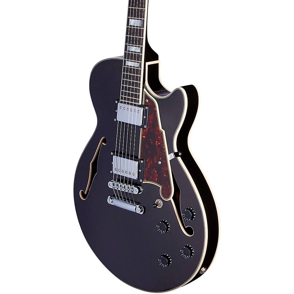 Black Flake Guitar with Stopbar Tailpiece C82700