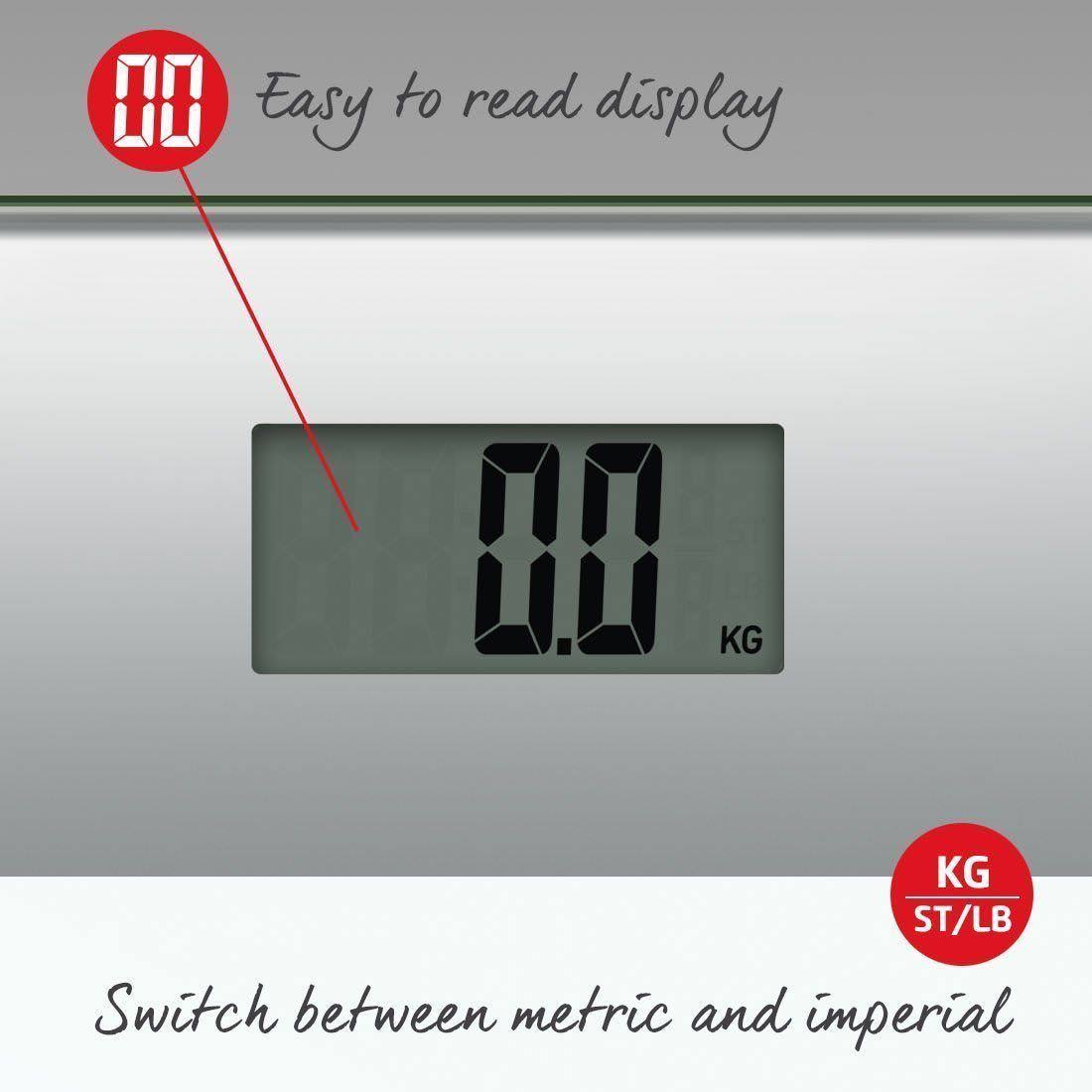White Glass Digital Bathroom Scale P8484