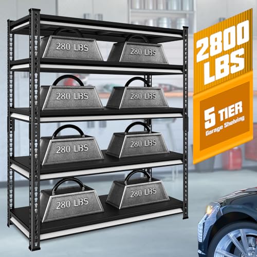 48" W Blue 3-Tier Metal Garage Shelving B8302