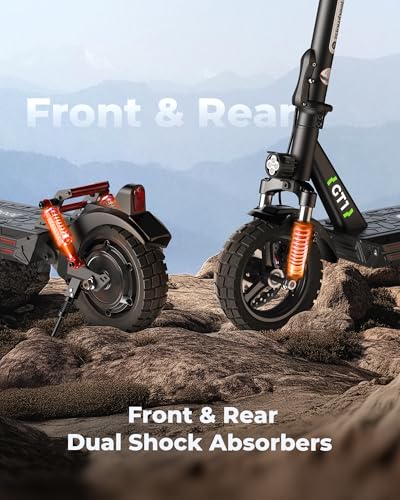 Electric Scooter with 800W Motor, 28 MPH, 10" Off-Road Tires X2851