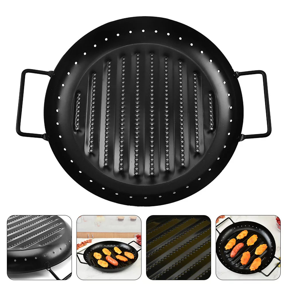 Grill Pan Korean Bbq Tray Griddle Stovetop Non Stick V7307