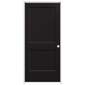 36 in. x 80 in. Black Painted Left-Hand Solid Core Molded Composite MDF Single Prehung Interior Door O45167