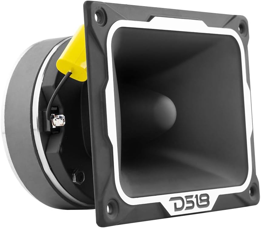 Aluminum Super Bullet Tweeter 1.5" VC 500W Max, 250W RMS, 4 Ohms with Built in Crossover, Pack of 2 Q460