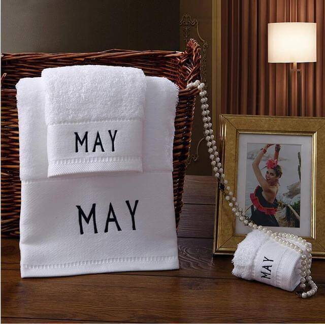 Cotton 3-Piece Bath Towels Set Q2589