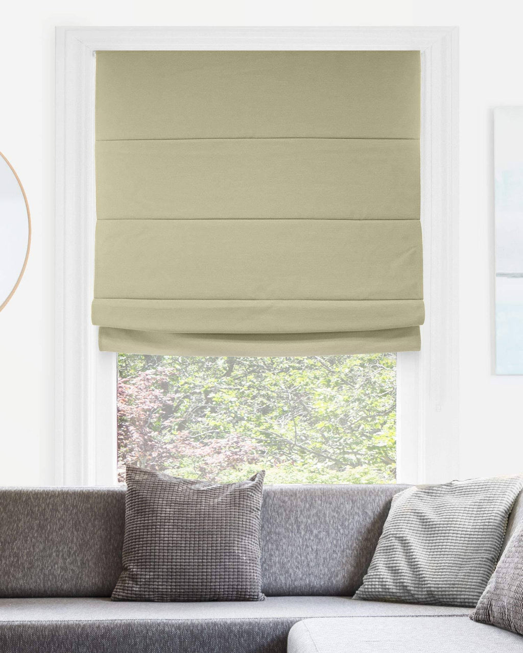 Blackout Cordless Roman Shades M640911