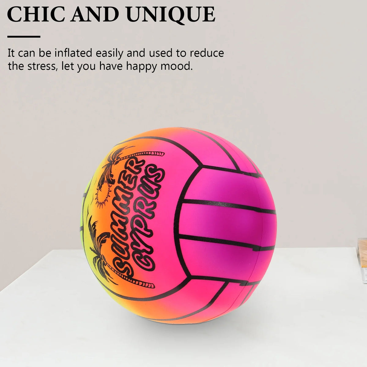 Inflatable Rainbow Volleyball Beach Ball T364417