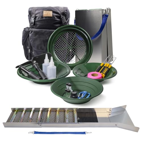50" Aluminum Folding Sluice Box Gold Prospecting Kit J93694